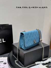 24P Denim Wallet on Chain Bag