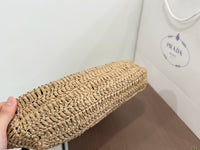 Crocheted Raffia Tote Bag