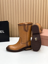 Foule Leather Booties
