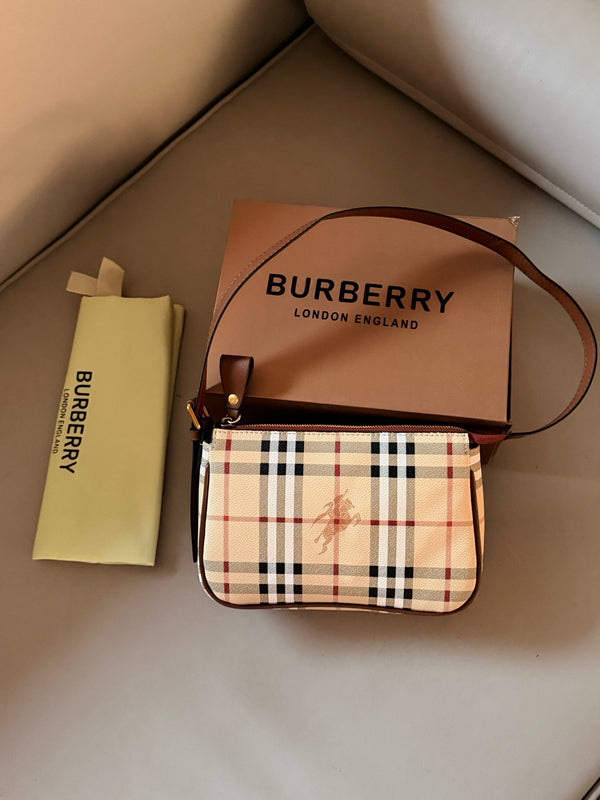 Haymarket Check Pochette Bag