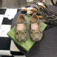 Horsebit Ballet Flat Beige Monogram