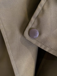 Drawstring Cropped Trench Jacket