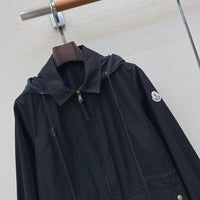 Gabardine Hooded Adenium Jacket