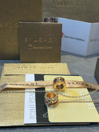 B.Zero1 Rose Gold Crystal Necklace