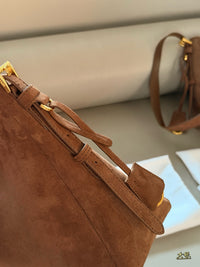 Suede Aimée Shoulder Bag