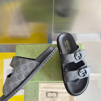 Double Strap Slide Sandals