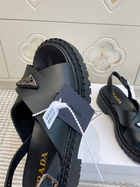 Leather Platform Sandals