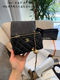 Long Vanity with Chain Lambskin