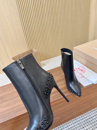 Kate Max Leather Ankle Boots