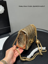 Mini Flap Bag with Gold Ball