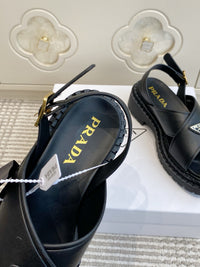 Leather Platform Sandals