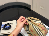 Phoebe Icon Stripe Drawstring Pouch