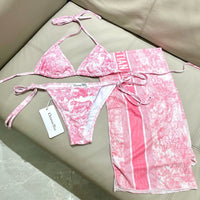 Oblique 3-Piece Bikini Set