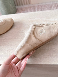 26S Shearling Knight Runner Mules
