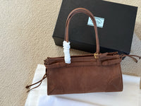 Soft Lux Suede Leather Shoulder Bag