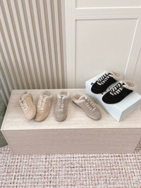 26S Shearling Knight Runner Mules
