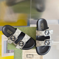 Double Strap Slide Sandals