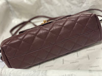 Drawstring Flap Bag Lambskin