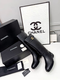 26B Logo Leather Boots