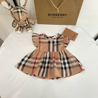 Vintage Check Flutter Dress
