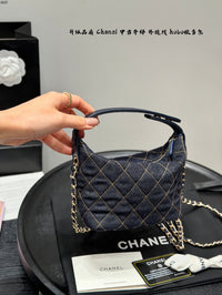 Hobo Bag Dark Blue Denim
