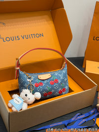 Pochette Accessoires Cherry Monogram Denim