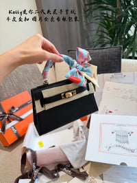 Mini Kelly 20 Style Noir Epsom Leather