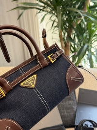 Bonnie Small Denim Leather Bag