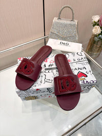 Bianca Leather Slides
