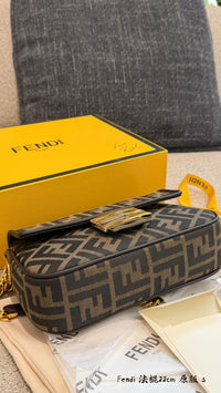 Jacquard Baguette Bag