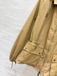 26S Adenium Hooded Gabardine Taffeta Jacket