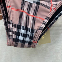 Vintage Check Triangle Bikini Set