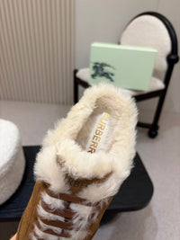 26S Shearling Knight Runner Mules