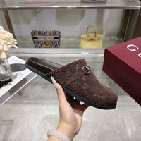 26S Horsebit Suede Mules