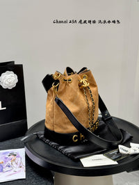 25A Suede Bucket Bag