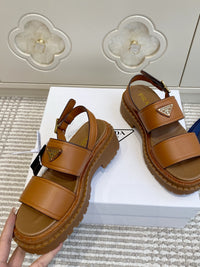 Leather Platform Sandals