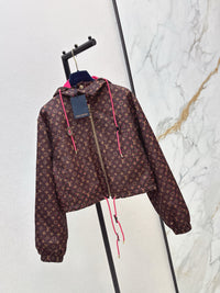Monogram Hooded Windbreaker Jacket