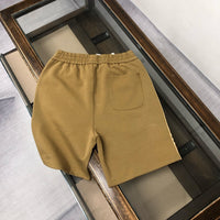 Check Side Stripe Drawstring Shorts