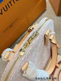 Alma BB Monogram Emblème Rose Ribbon Pink