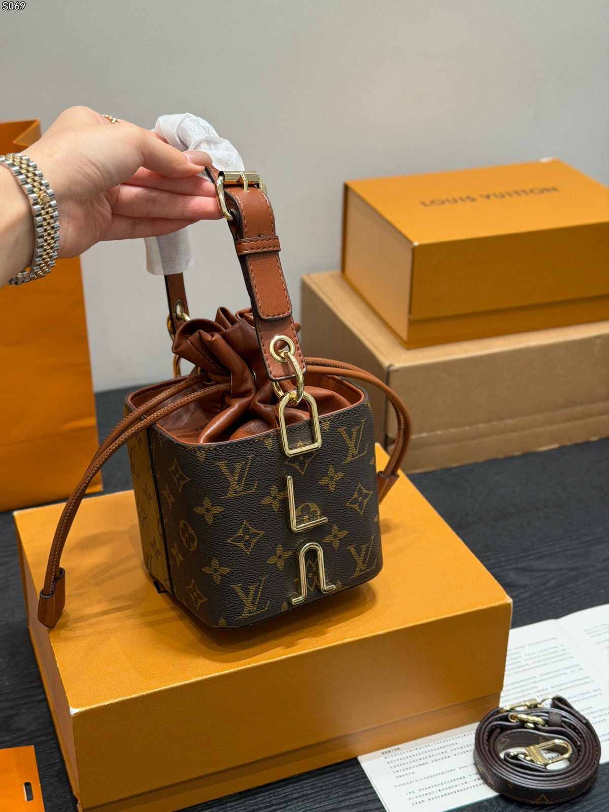 Monogram Bucket Bag