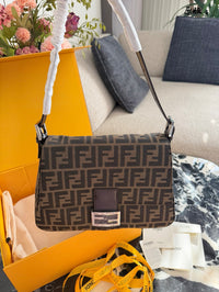 Jacquard Baguette Bag