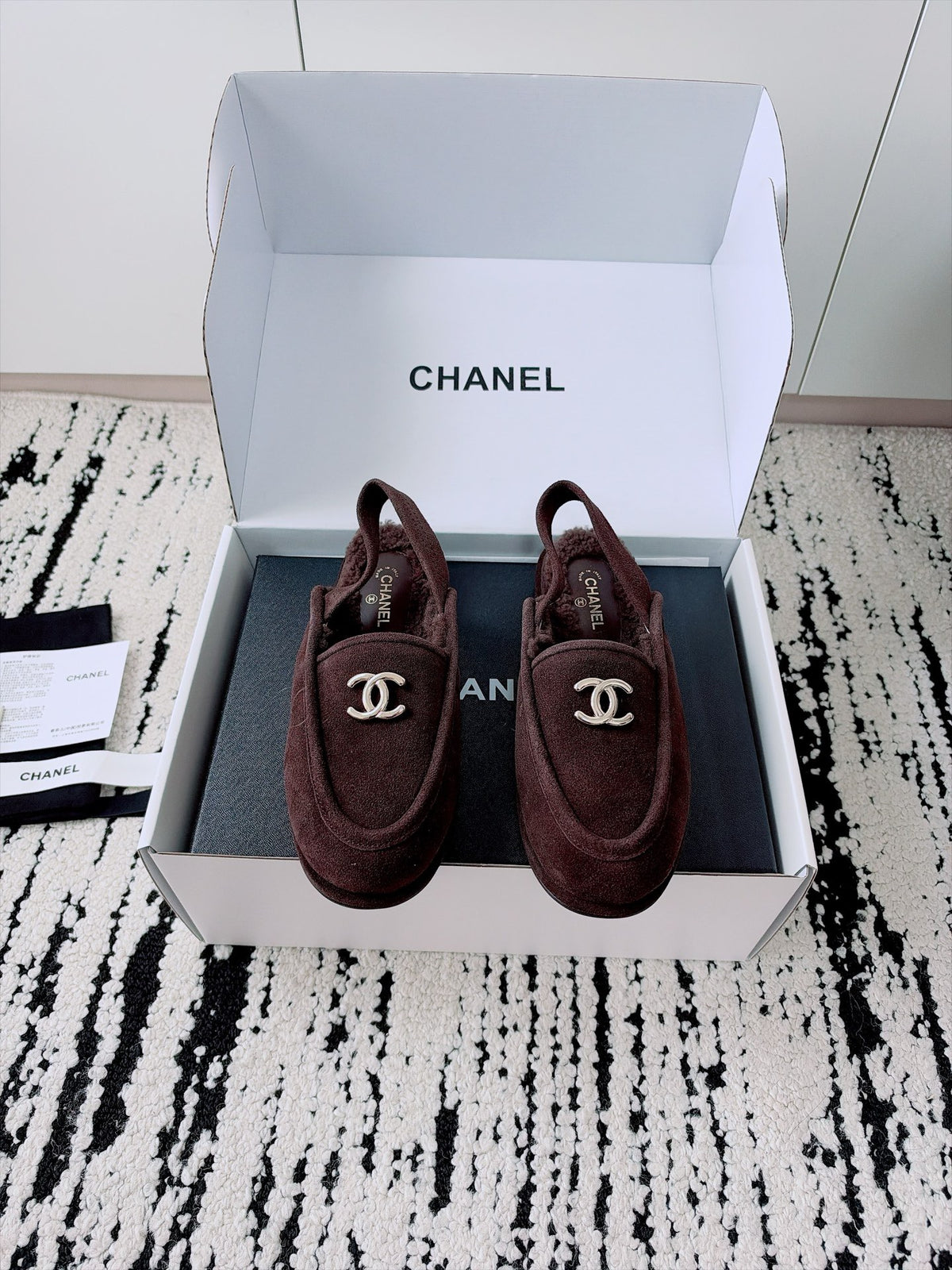 26S Shearling Loafers