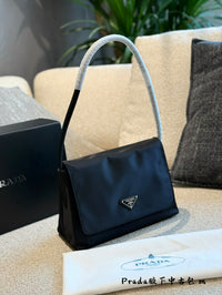 Re-Nylon Flap Shoulder Bag
