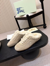 26S Shearling Knight Runner Mules