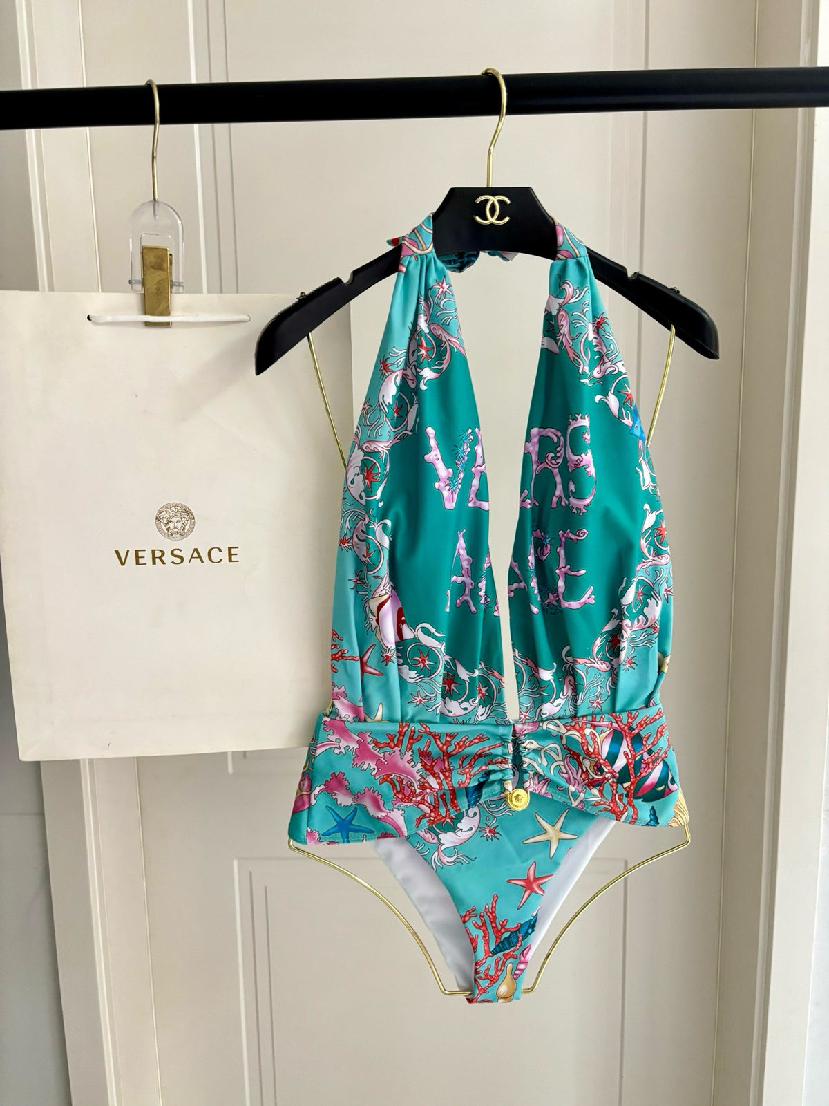 Logo One Piece Swimsuit