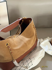 Suede Shopping Bag