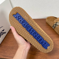 Check Suede Urchin Clogs