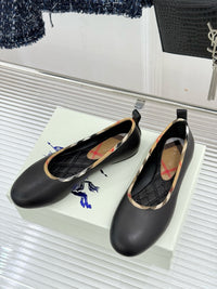 26WF Check Ballet Flats