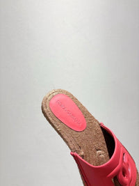 Nappa Leather Espadrille Sliders