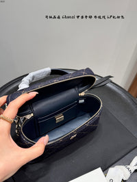 Vanity Case Bag Dark Blue Denim